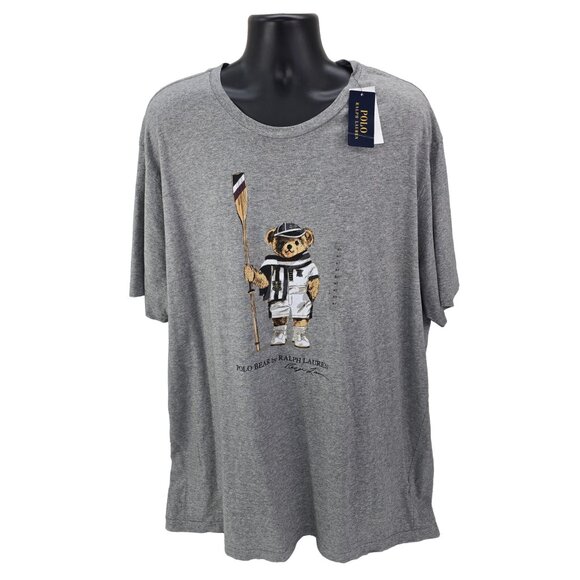 Polo Ralph Lauren Other - Polo Ralph Lauren Polo Bear T-Shirt Mens 2XLT Gray Rowing Crew Boathouse 2X-Tall